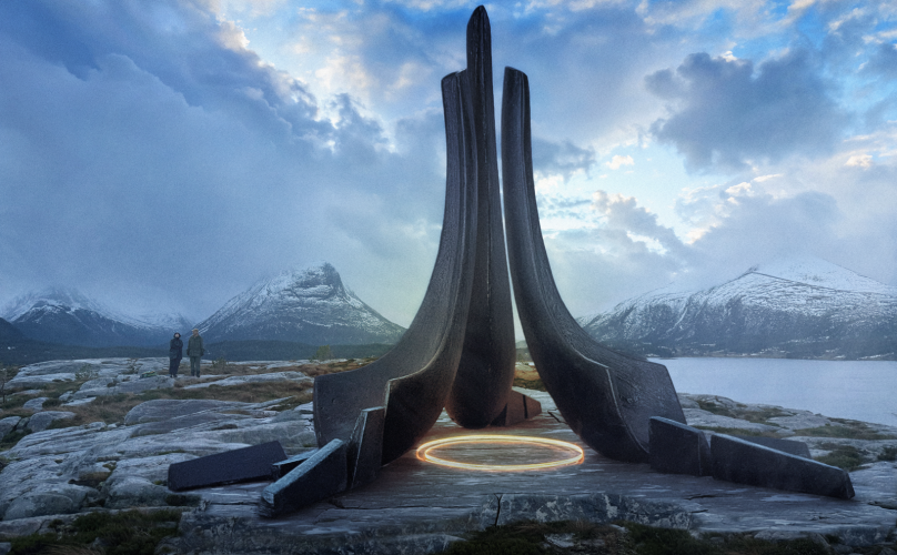 Lenke til artikkel: Tre skip møtes på Solskjel – Aure har valgt kunstner til utføring av monument! 