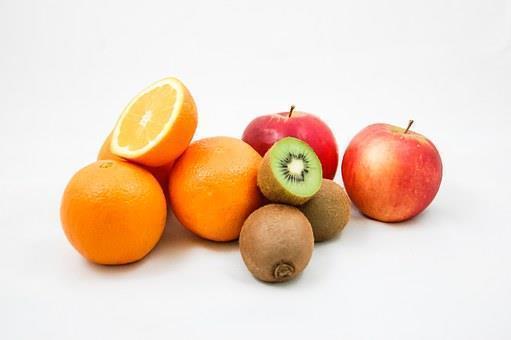 Bildet viser forskjellige frukter - Klikk for stort bilde