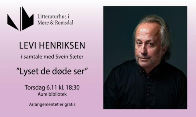 Plakat for forfatterbesøk. All tekst i artikkelen. - Klikk for stort bilde